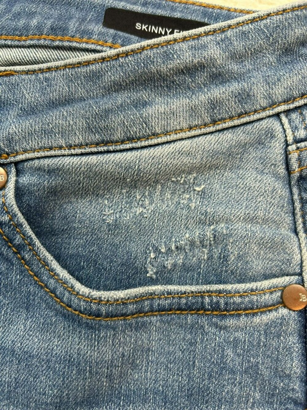 Judy Blue Womens Skinny Fit Jeans Size 5/27 Medium & Dark Wash Denim Stretch - Picture 8 of 12